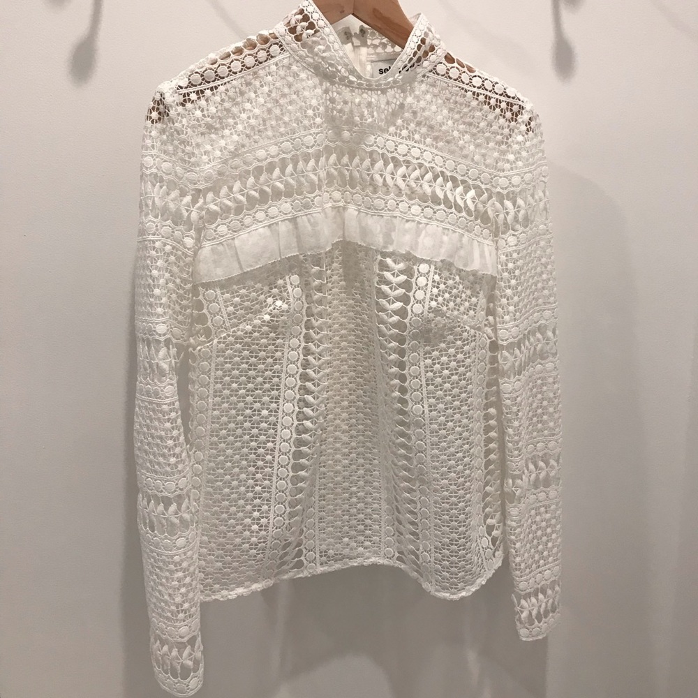 Self Portrait lace top